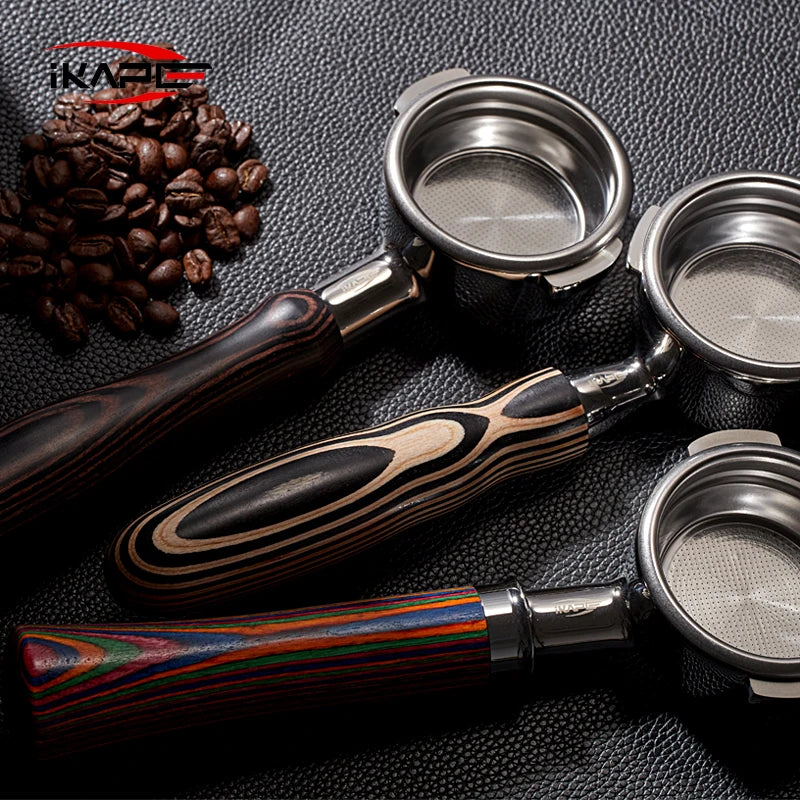 IKAPE Portafiltro desnudo sin fondo de 54 mm compatible con máquinas Breville Barista Series BES870/878/880 y máquinas Solis Barista