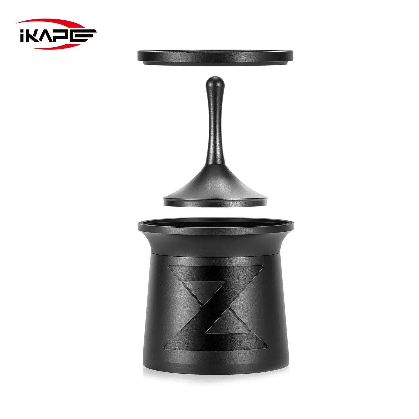 Set de Herramientas de Café Espresso IKAPE – Juego Negro con Caja ABS Smile Know, Kit de Utensilios para Baristas Ideal como Regalo