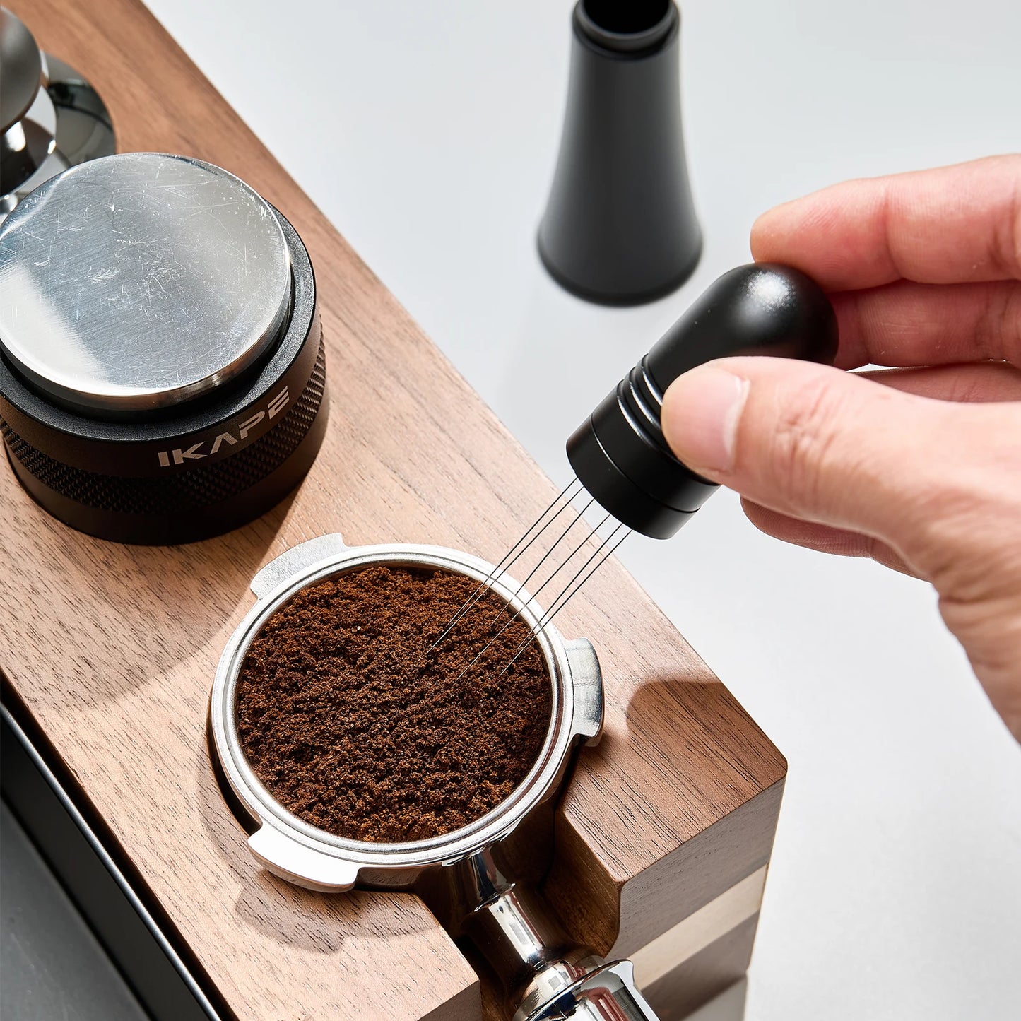 IKAPE Puck Screen V2 para Espresso – Filtro de Disco Reutilizable de 0,8 mm en Acero Inoxidable 304 de Grado Alimenticio