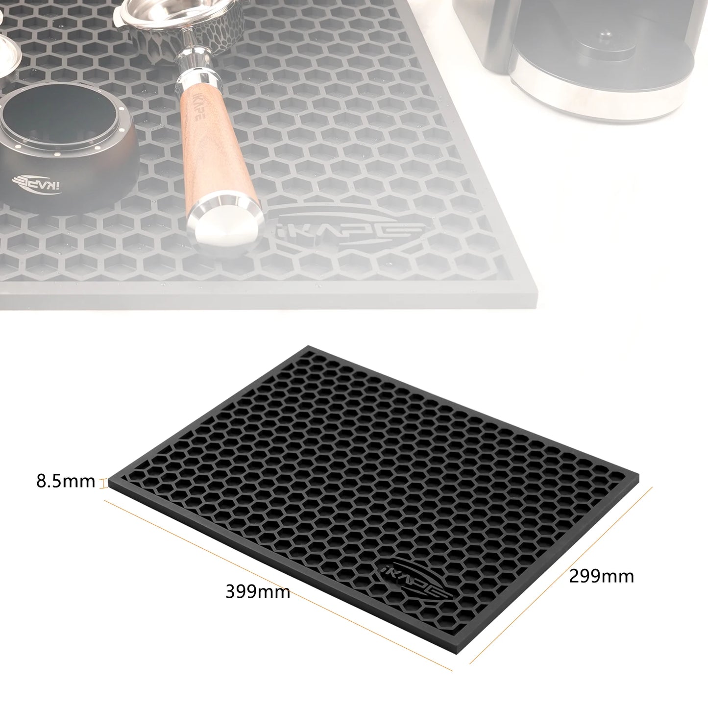 Alfombrilla de Secado IKAPE para Cafetera – Tapete Multifuncional con Filtro de Agua, Fácil de Limpiar y Duradero para Accesorios de Café y Té