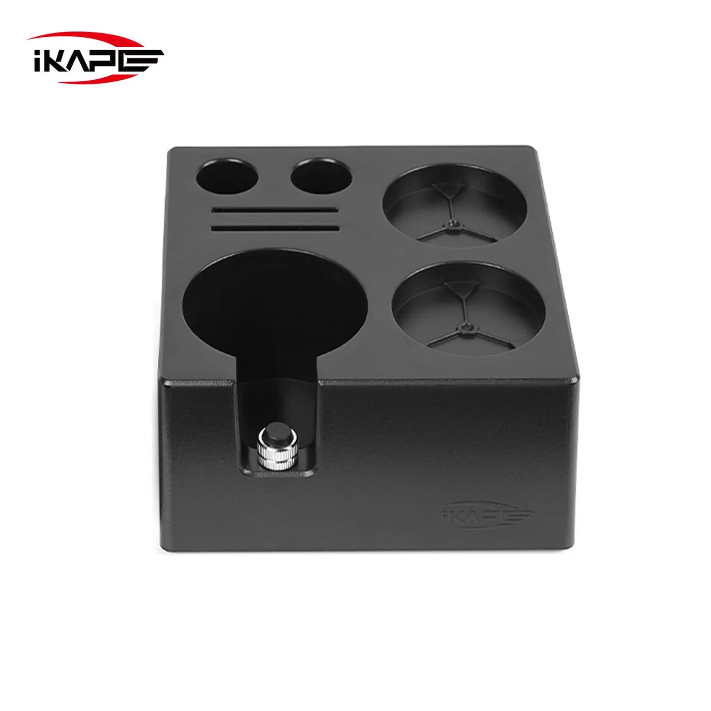 Set de Herramientas de Café Espresso IKAPE – Juego Negro con Caja ABS Smile Know, Kit de Utensilios para Baristas Ideal como Regalo