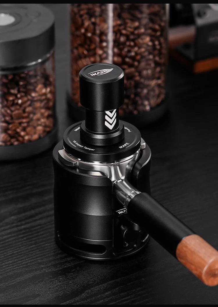 Tamper de Café IKAPE V6 51/54/58mm – Prensador con Presión Constante y Resorte Cargado para Baristas y Máquinas de Espresso