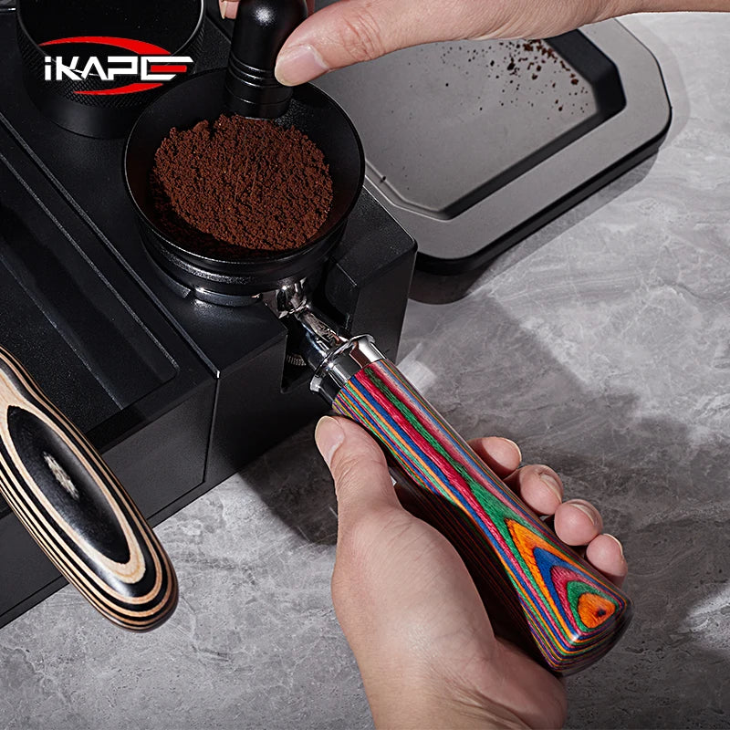 IKAPE Portafiltro desnudo sin fondo de 54 mm compatible con máquinas Breville Barista Series BES870/878/880 y máquinas Solis Barista