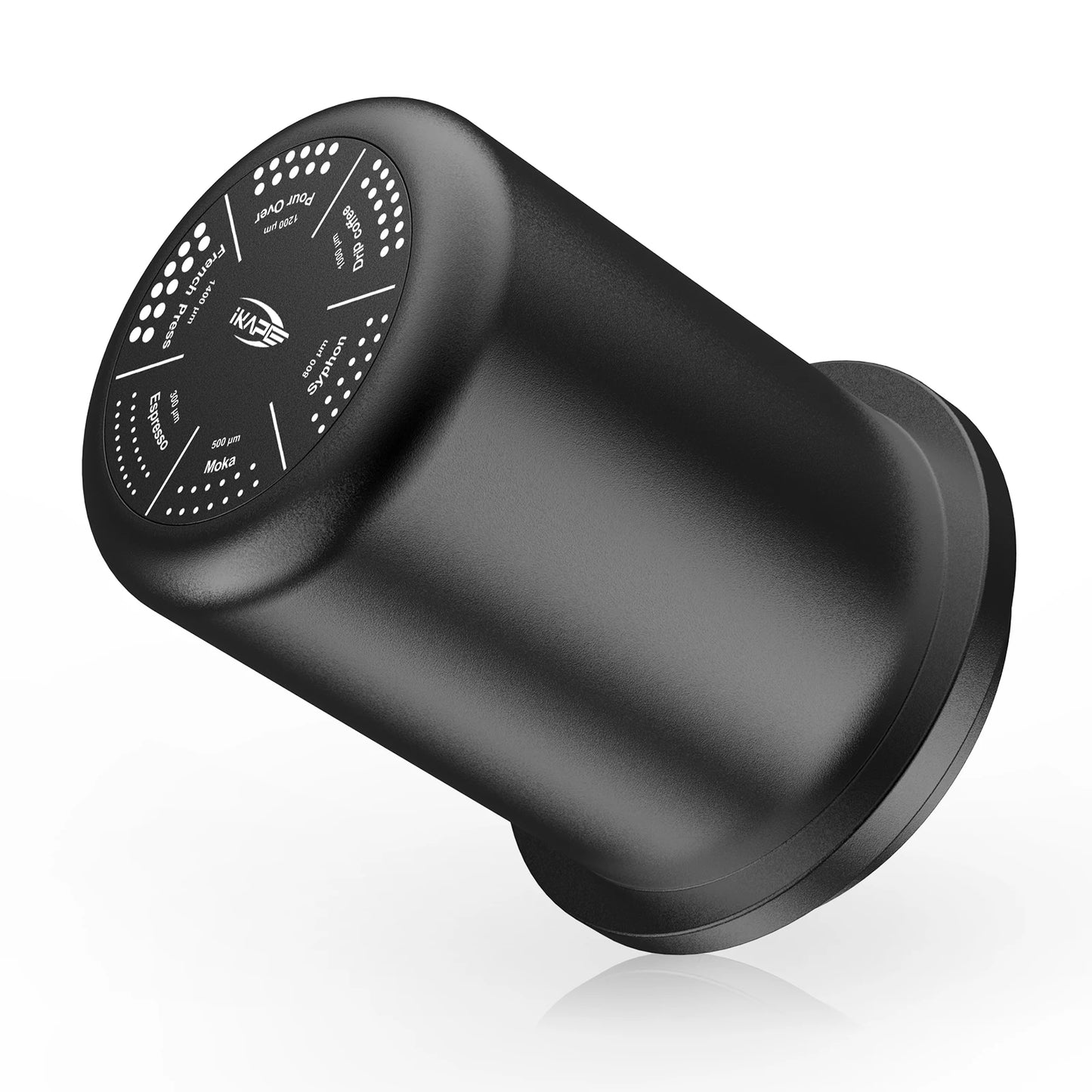 Taza Dosificadora de Espresso IKAPE (Negra) – Compatible con Portafiltros de 51 mm a 58 mm, Accesorio de Aluminio para Café Espresso