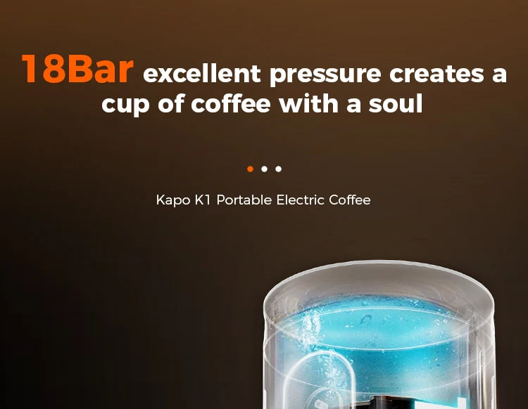 Máquina de Café Espresso Portátil IKAPE 2 en 1 – Compatible con Cápsulas y Café Molido, Extracción de Alta Presión para Viajes y Camping