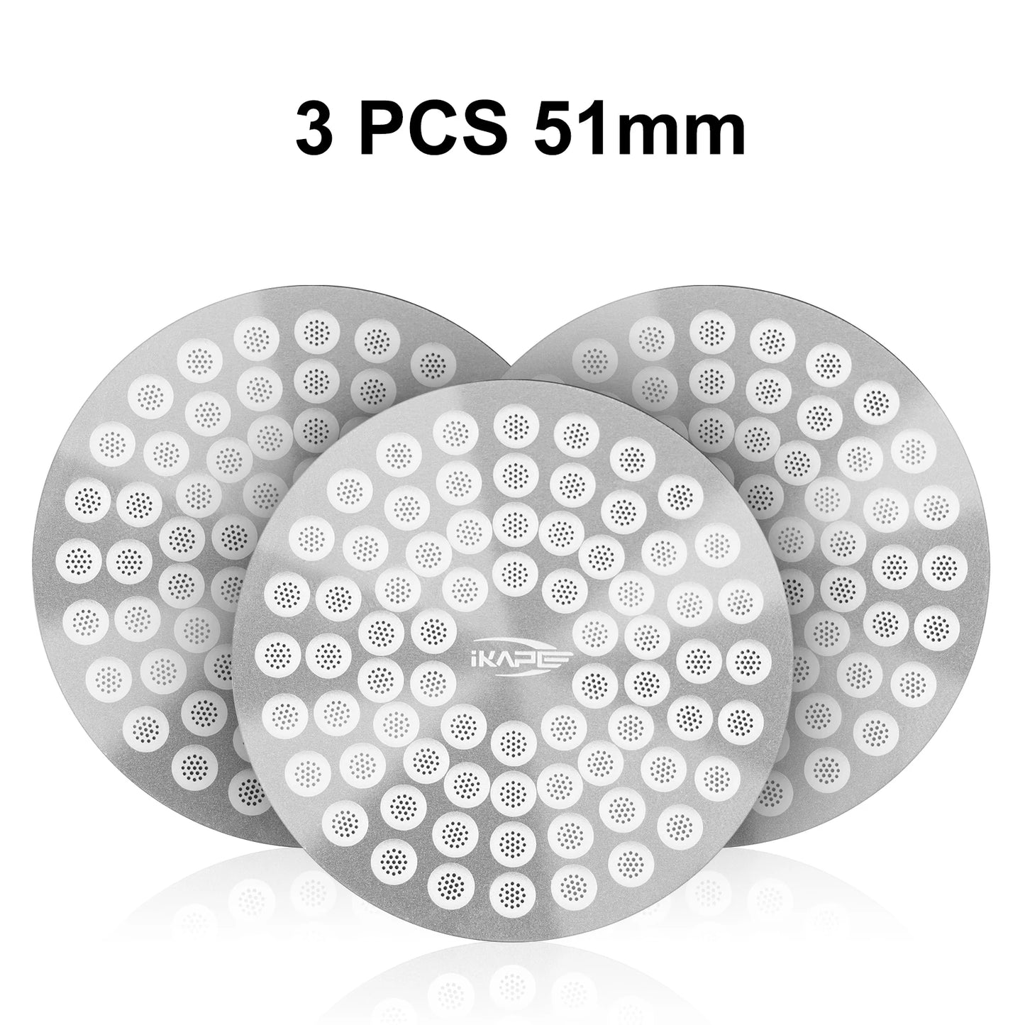 Pantalla de Disco para Espresso IKAPE Puck Screen V2 – Filtro Ultrafino Reutilizable de Acero Inoxidable 304 de 0,8 mm (Calidad Alimentaria)