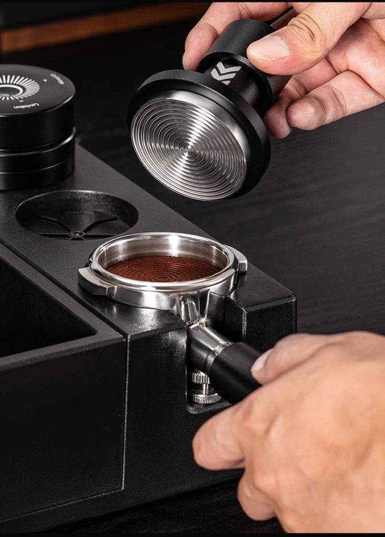 Tamper de Café IKAPE V6 51/54/58mm – Prensador con Presión Constante y Resorte Cargado para Baristas y Máquinas de Espresso