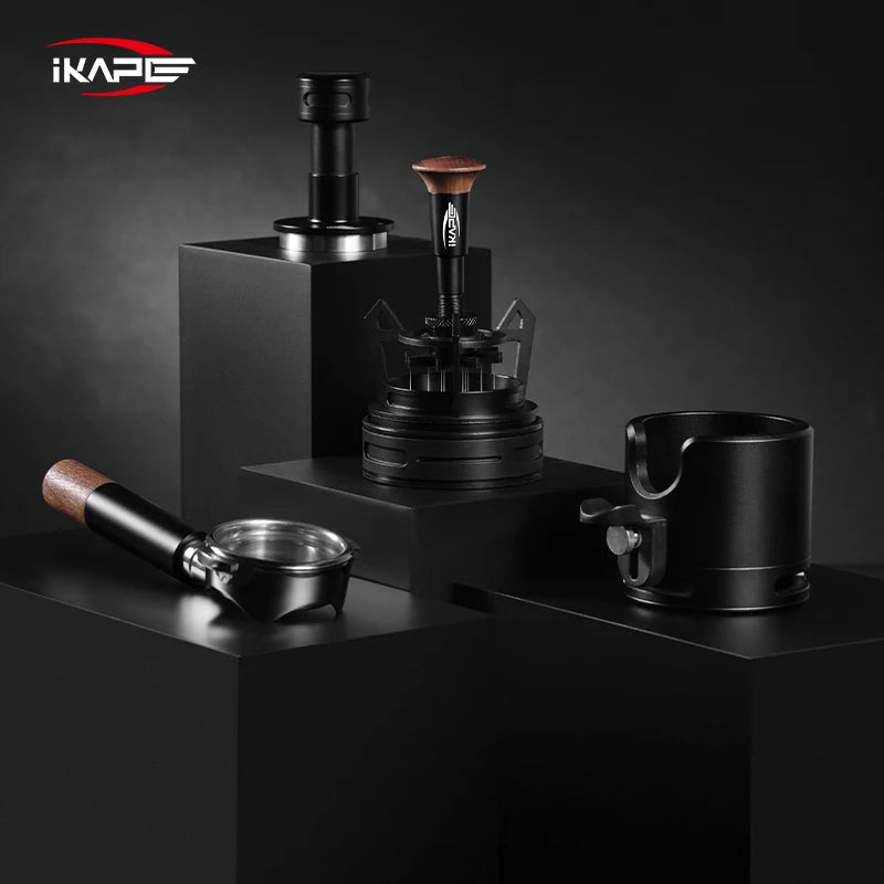 Herramienta WDT Rotativa IKAPE V3 para Espresso – Agitador de Café con 9 Agujas de 0,25 mm y Soporte, Distribuidor Profesional para Baristas