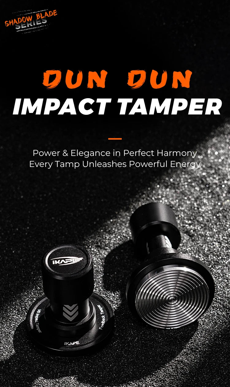 Tamper de Café IKAPE V6 51/54/58mm – Prensador con Presión Constante y Resorte Cargado para Baristas y Máquinas de Espresso