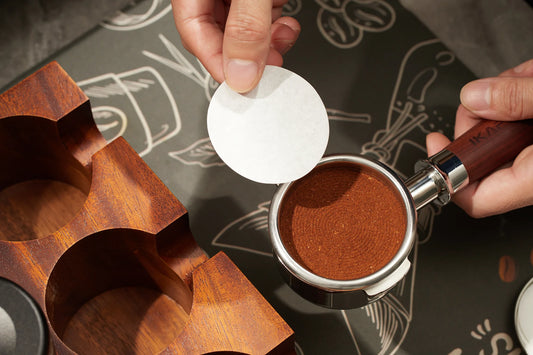 IKAPE filtros de papel Espresso, filtros de papel de pantalla de Puck de café, compatibles con 51/54/58mm, cesta de portafiltros, 200 unidades