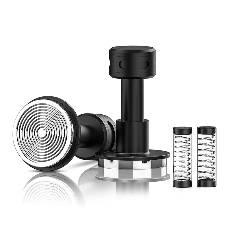 Tamper de Café IKAPE V5 – Prensador 51/54/58mm con Retroalimentación Sonora y Base de Acero Inoxidable con Resorte Calibrado para Baristas