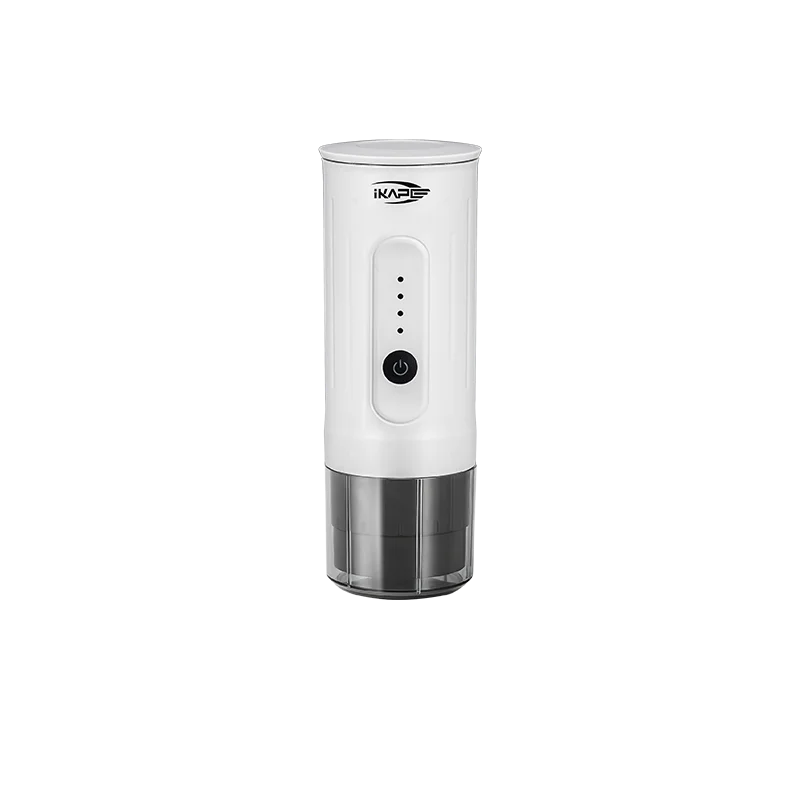 Máquina de Café Espresso Portátil IKAPE 2 en 1 – Compatible con Cápsulas y Café Molido, Extracción de Alta Presión para Viajes y Camping
