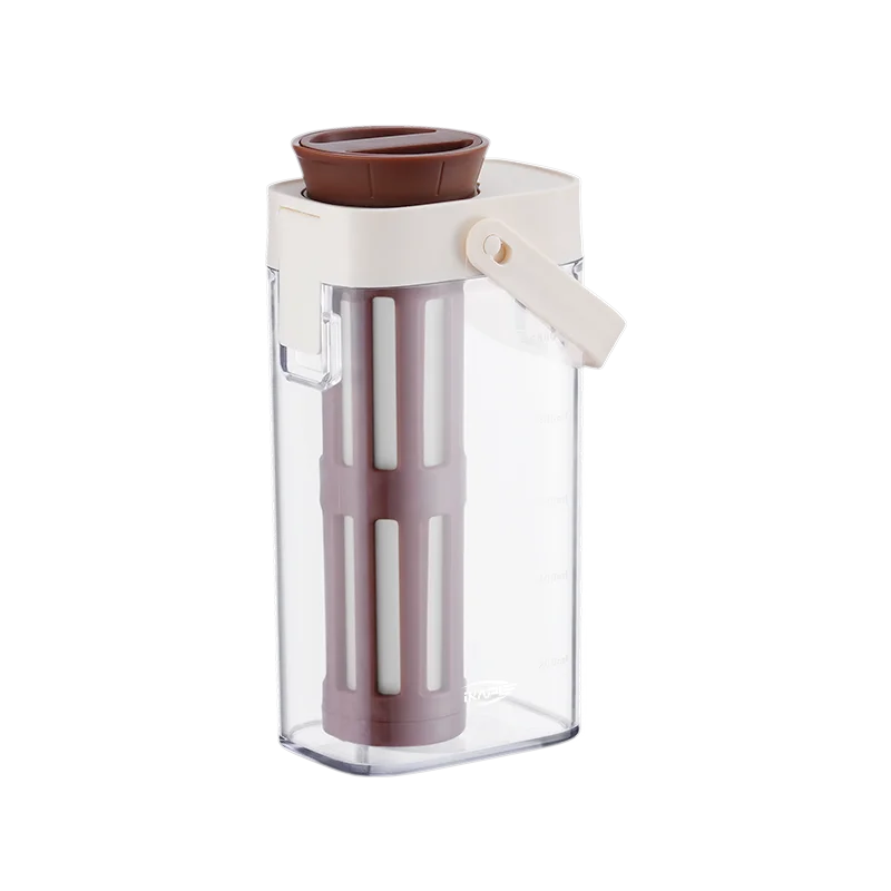 IKAPE 1L cafetera de preparación fría jugo té filtro hervidor de agua hogar, cafetera de diseño desmontable, botella de agua para acampar al aire libre