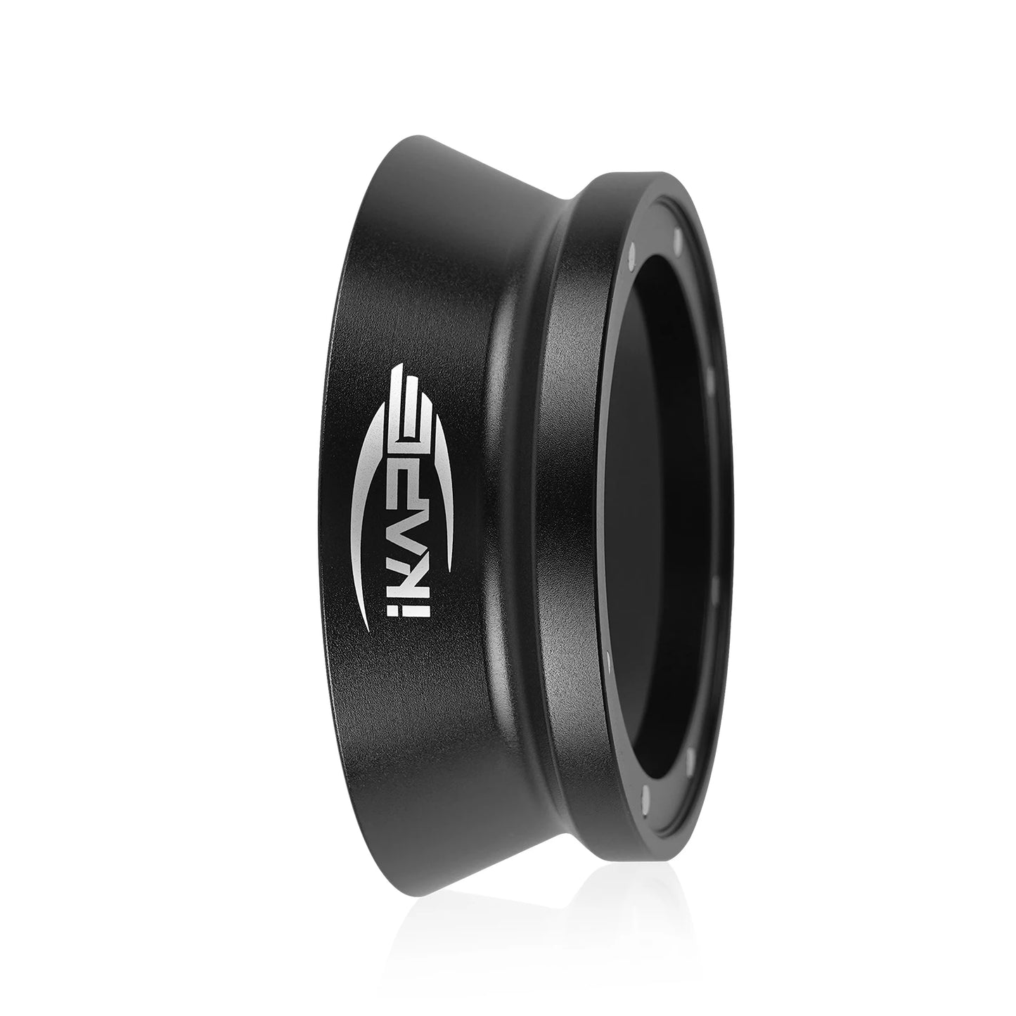 Embudo Dosificador Magnético IKAPE para Café Espresso – Compatible con Portafiltros de 51 mm, 54 mm y 58 mm con Fijación Magnética Potente (Negro/Plateado