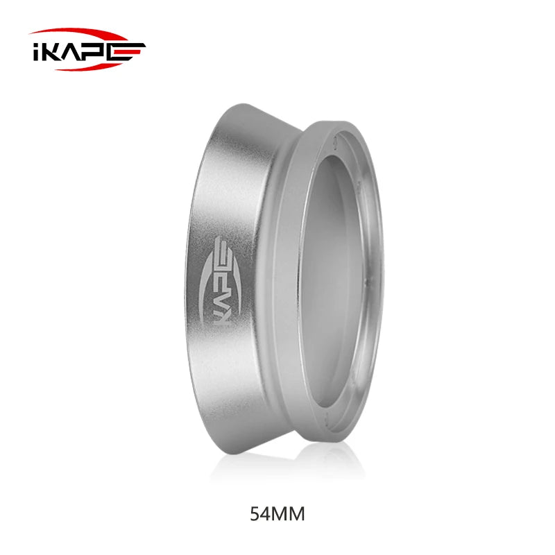 Embudo Dosificador Magnético IKAPE para Café Espresso – Compatible con Portafiltros de 51 mm, 54 mm y 58 mm con Fijación Magnética Potente (Negro/Plateado