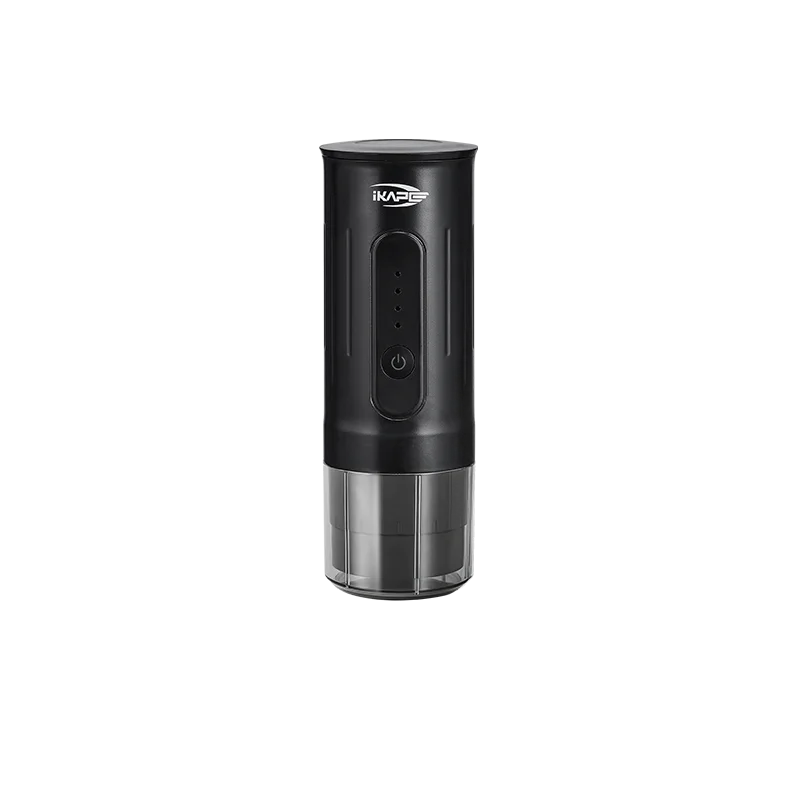 Máquina de Café Espresso Portátil IKAPE 2 en 1 – Compatible con Cápsulas y Café Molido, Extracción de Alta Presión para Viajes y Camping